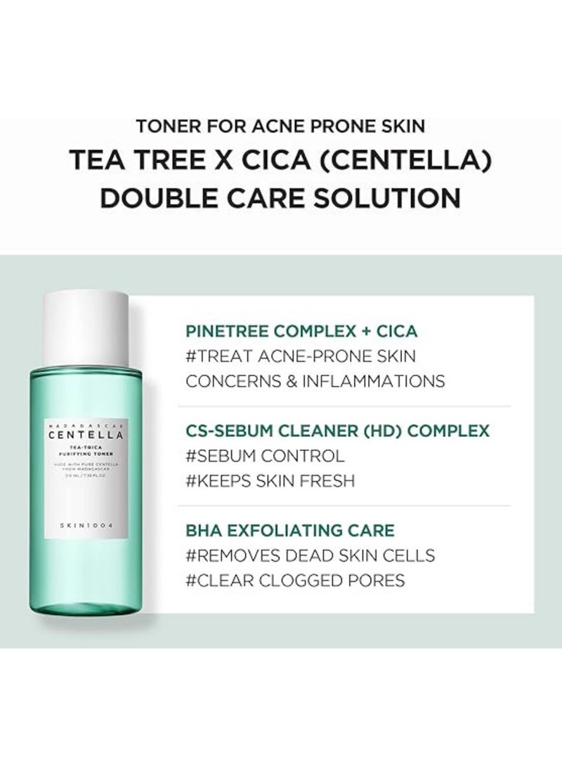 Tea-Trica Purifying Toner – Soothing Hydration and Acne Care with Centella Asiatica Extract – Balances and Refreshes Skin, 210ml