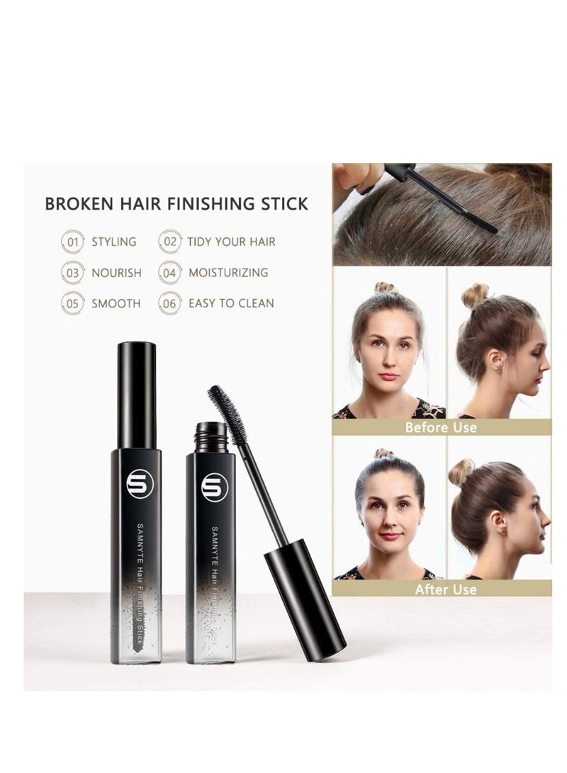 Hair Finishing Stick, 2 Pack - 0.7 Fl.Oz Hair Mascara for Taming Flyaways, Not-Greasy Hair Gel Stick