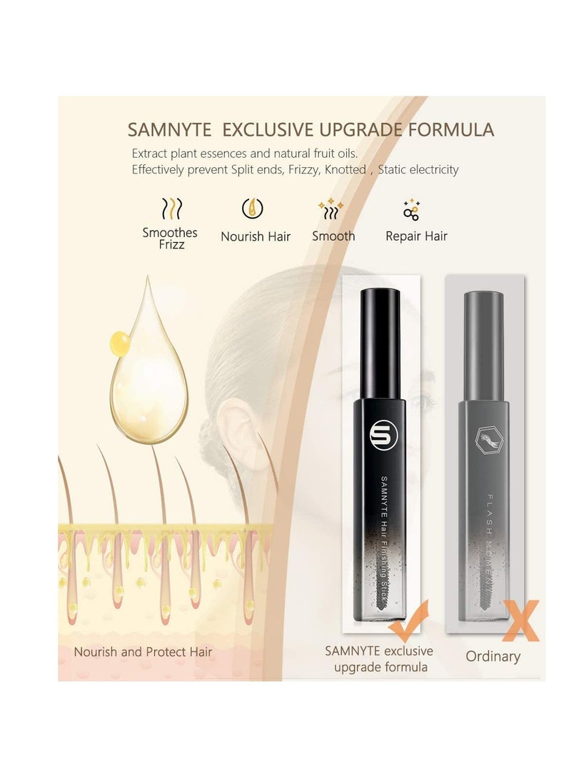 Hair Finishing Stick, 2 Pack - 0.7 Fl.Oz Hair Mascara for Taming Flyaways, Not-Greasy Hair Gel Stick
