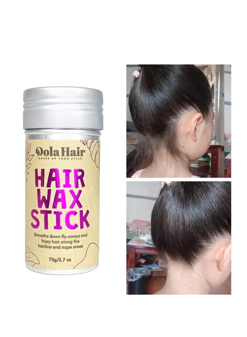 Dolahair Hair Wax Stick for Flyaways, Smoothing, and Slick Back - Hair Pomade for Women and Kids (2 Pack)