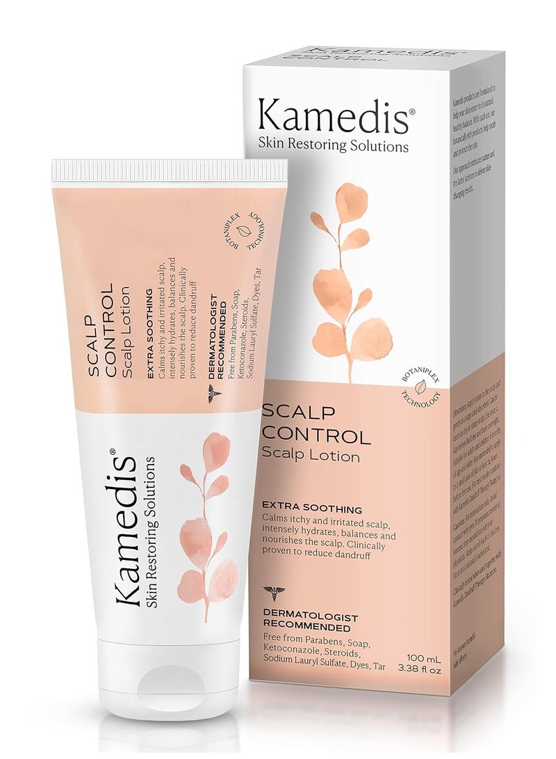 KAMEDIS Moisturizer Scalp Leave-On Botanical Lotion. For Dandruff, Dry, Itchy, Flaky, Seborrheic Dermatitis, Psoriasis and Sensitive Scalp Skin. Over-Night Head Mask, Parabens Free. 3.38 Fl Oz.