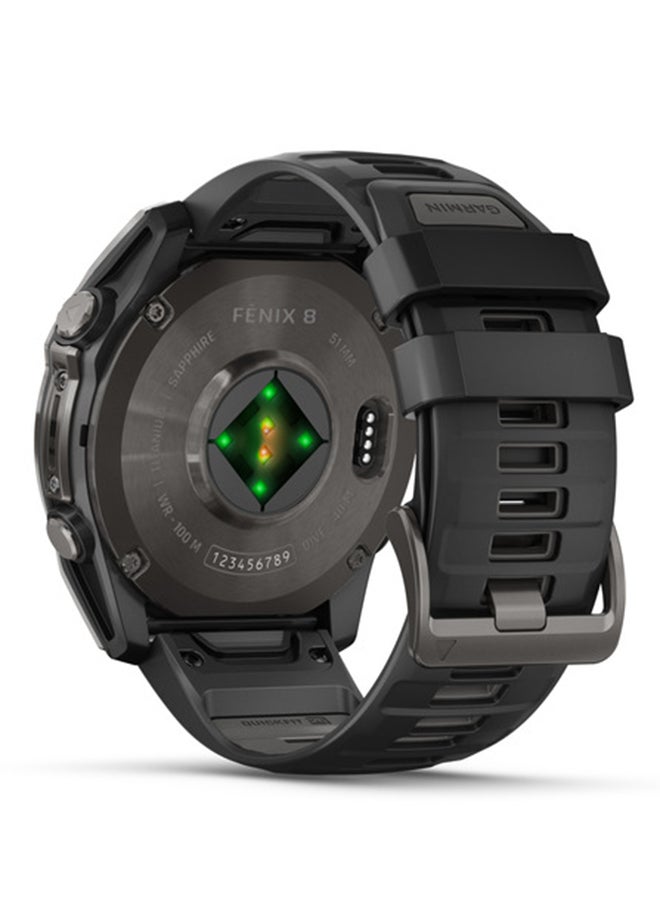 Fenix 8 - 51MM - Up To 29 Days Battery Life - 1.4