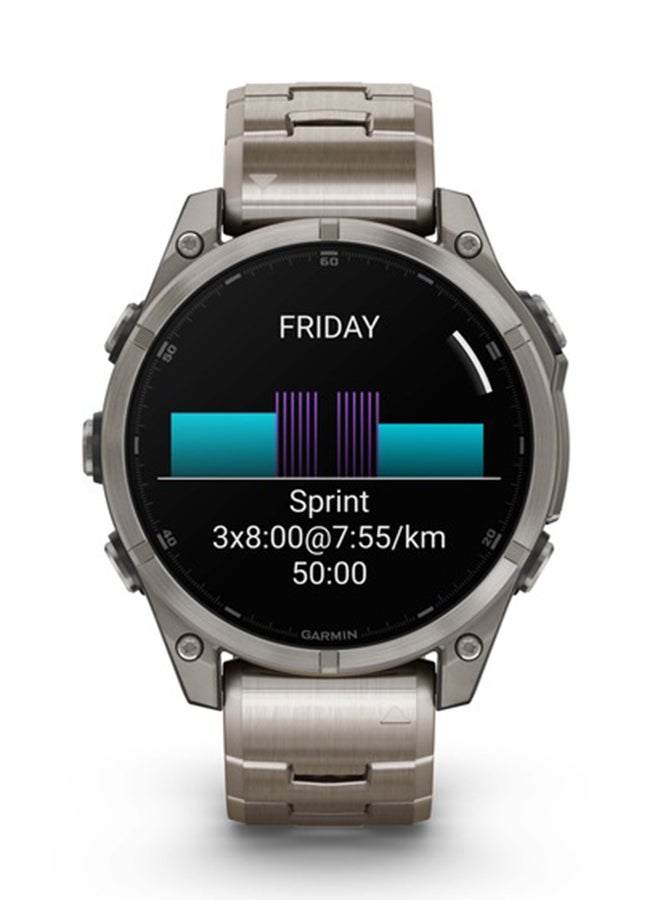 Fenix 8 - 47MM - Up To 16 Days Battery Life - 1.4