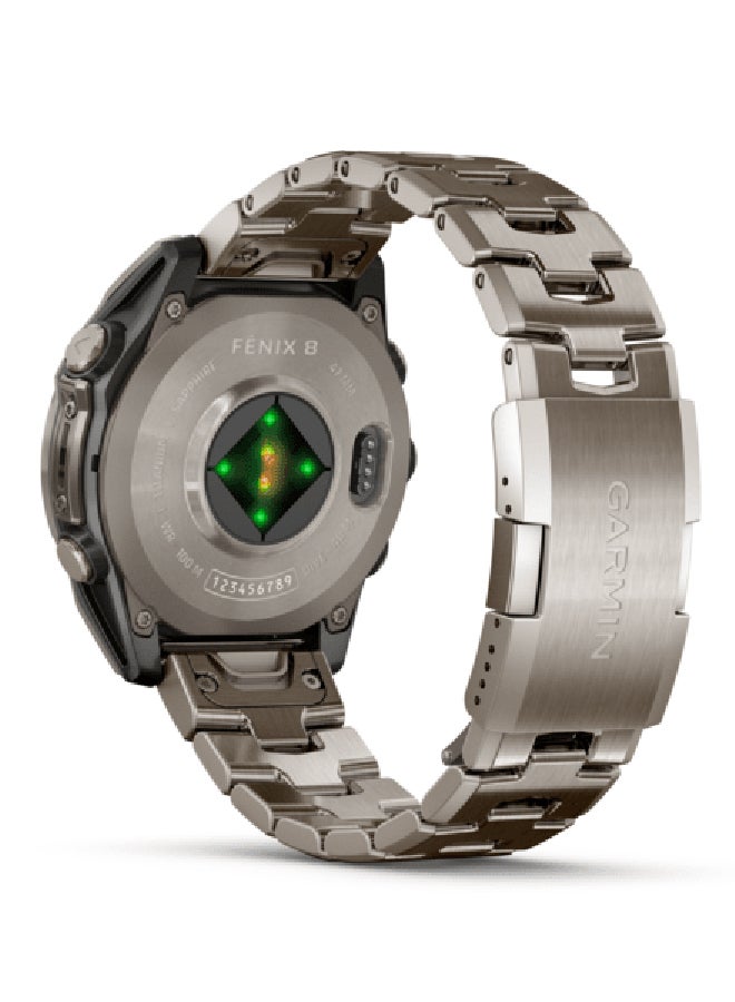 Fenix 8 - 47MM - Up To 16 Days Battery Life - 1.4