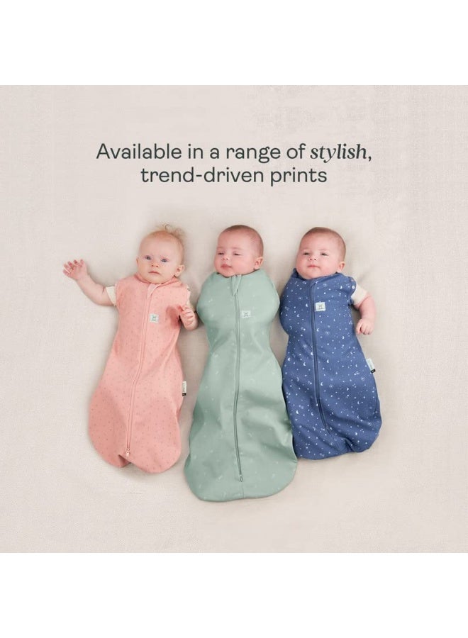 0.2 Tog Baby Sleep Sack 0 3 Months Baby Sleeping Sack For Warm And Cozy Nights Swaddle Sack Baby Keeps Calm And Relaxed Blush Leaf