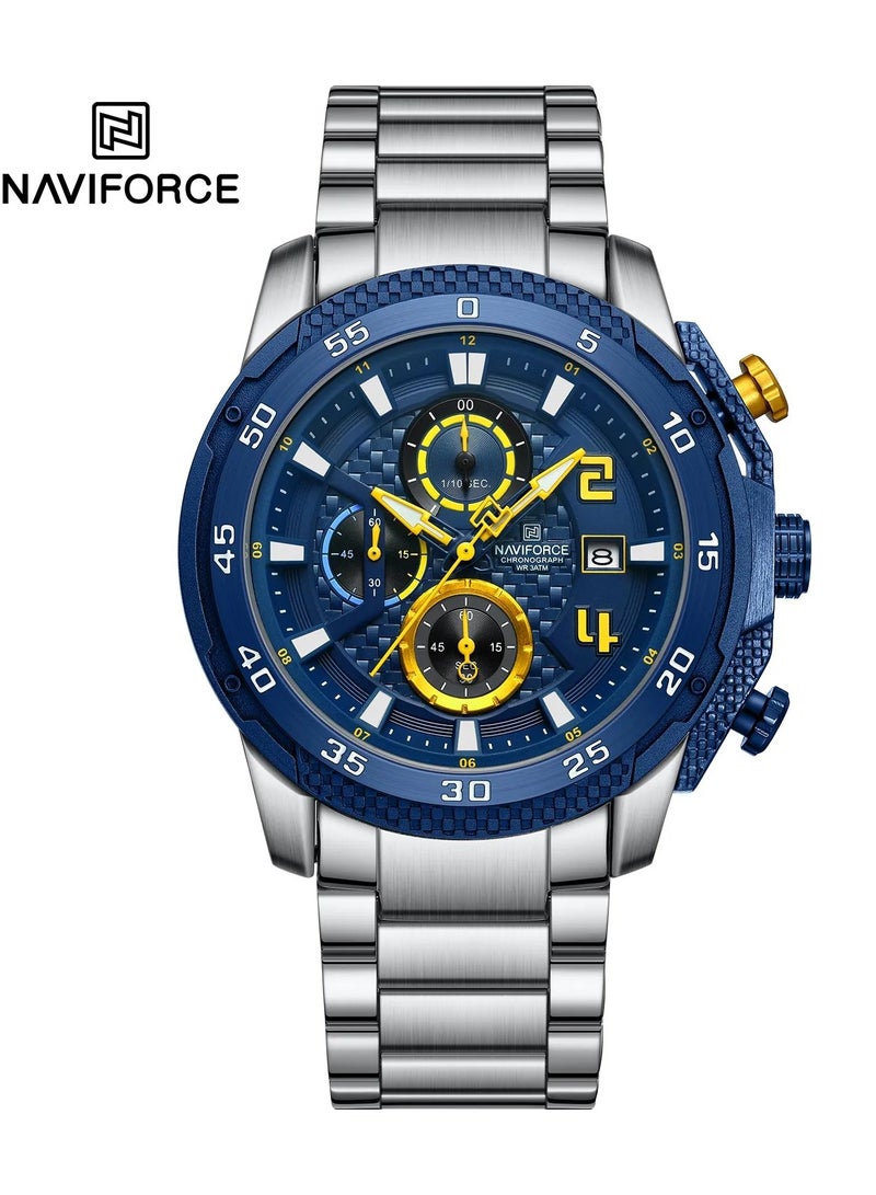 New Naviforce NF-8047S Men’s Wrist Watch, Stainless Steel Straps