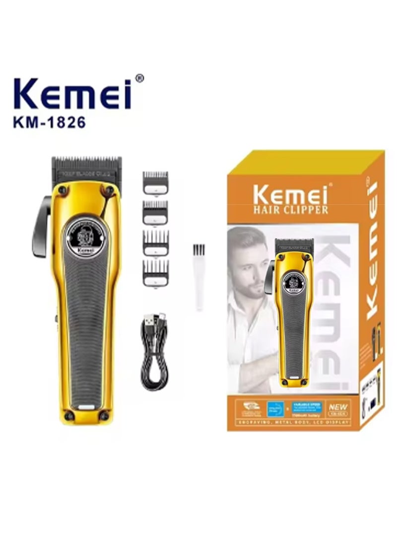 Men's electric razor metal and adjustable cordless hair clipper original men's haircut