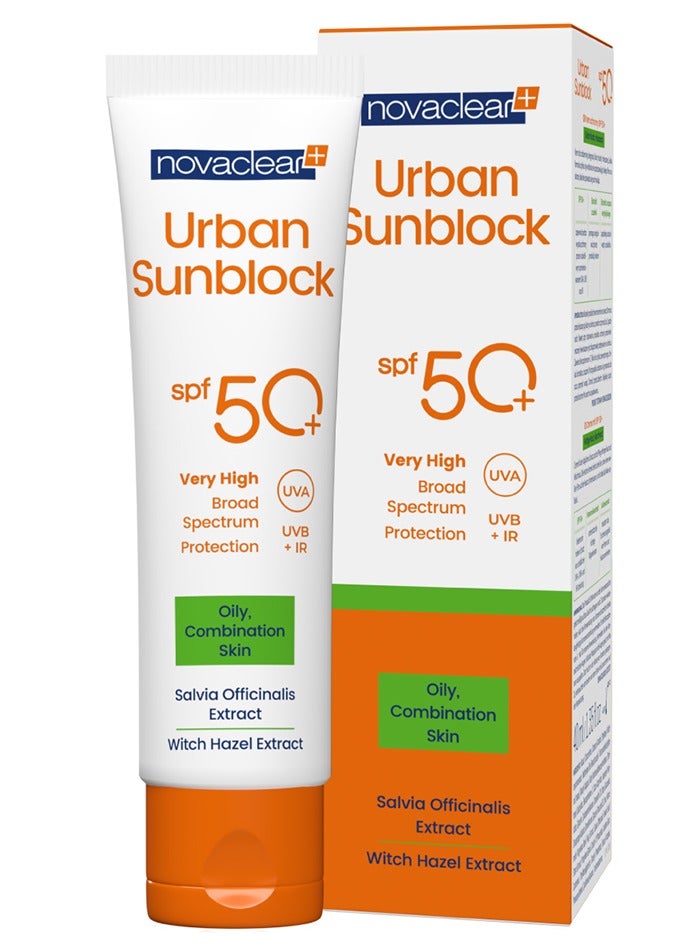 Urban Sunblock Face Cream SPF 50+ for Oily Skin 40 ml