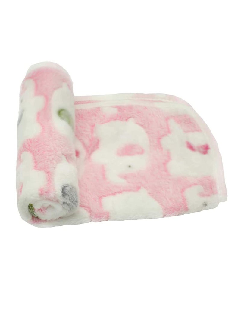 3 Pack Dog Blankets, Ultra Soft Elephant Pattern Pet Blanket, Cozy Flannel Throw for Small Dogs and Cats (23