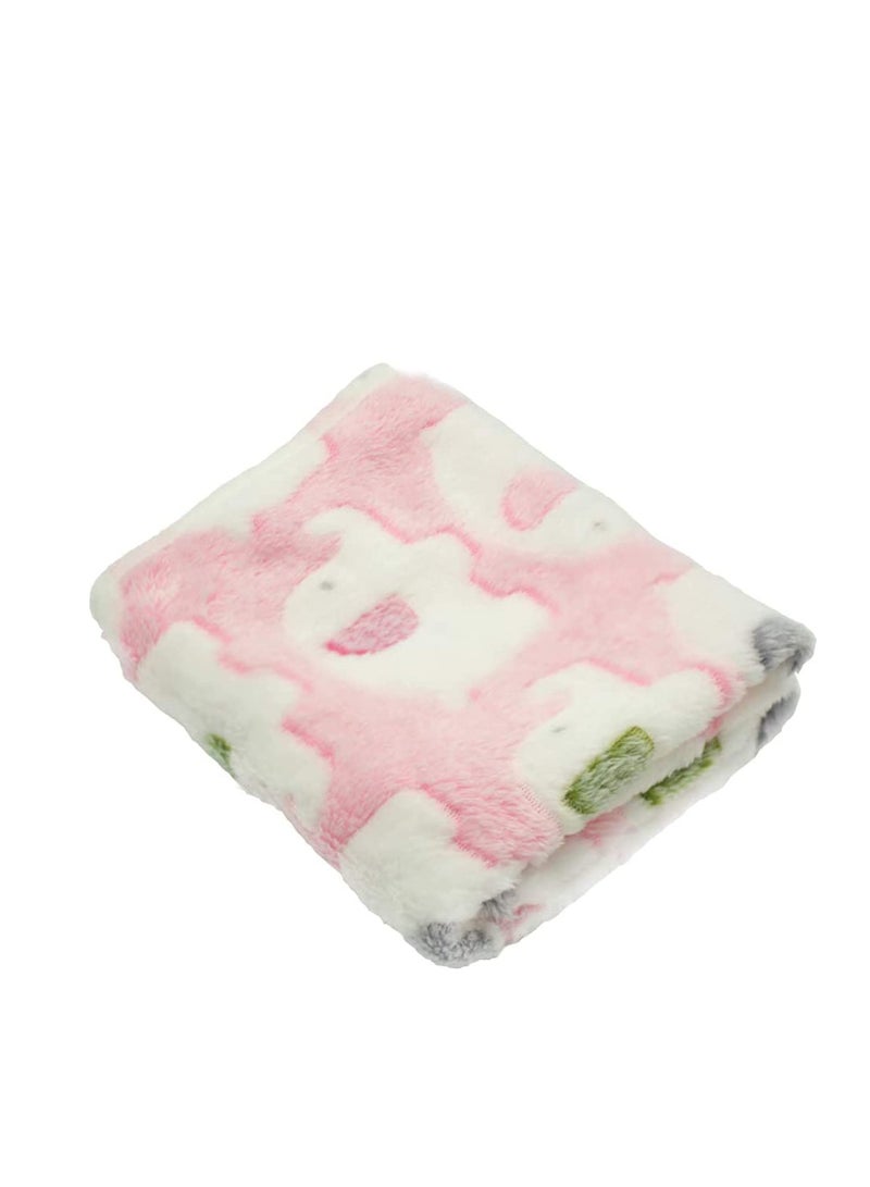 3 Pack Dog Blankets, Ultra Soft Elephant Pattern Pet Blanket, Cozy Flannel Throw for Small Dogs and Cats (23
