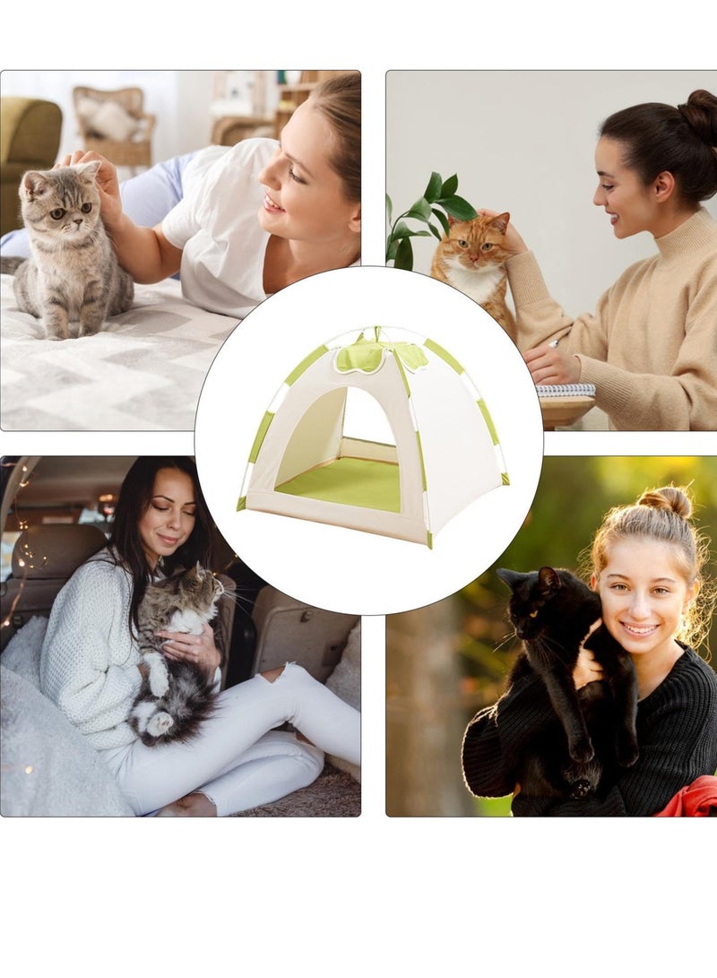 Pet Tent Beds, Foldable Indoor Dog House, Cat Bed Cave, Breathable Resting Tent Bed, Pet Sleeping Bed for Garage, Porch, Balcony, and Hallway