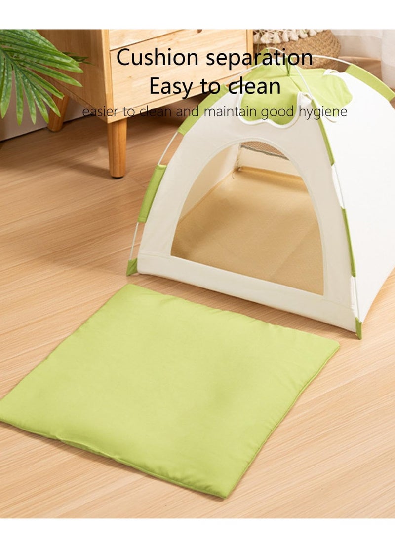 Pet Tent Beds, Foldable Indoor Dog House, Cat Bed Cave, Breathable Resting Tent Bed, Pet Sleeping Bed for Garage, Porch, Balcony, and Hallway