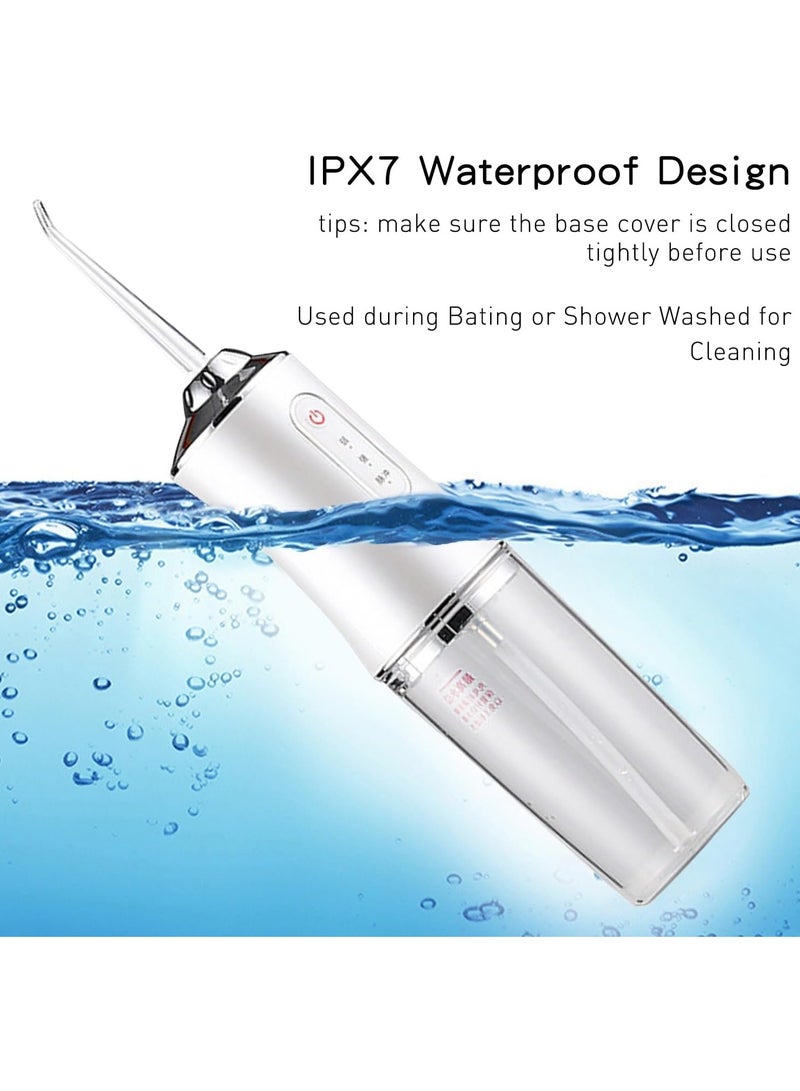 Water Flosser Electric Teeth Cleaning Dental Irrigator Cordless USB Rechargeable 3 Cleaning Modes Home Dental Care