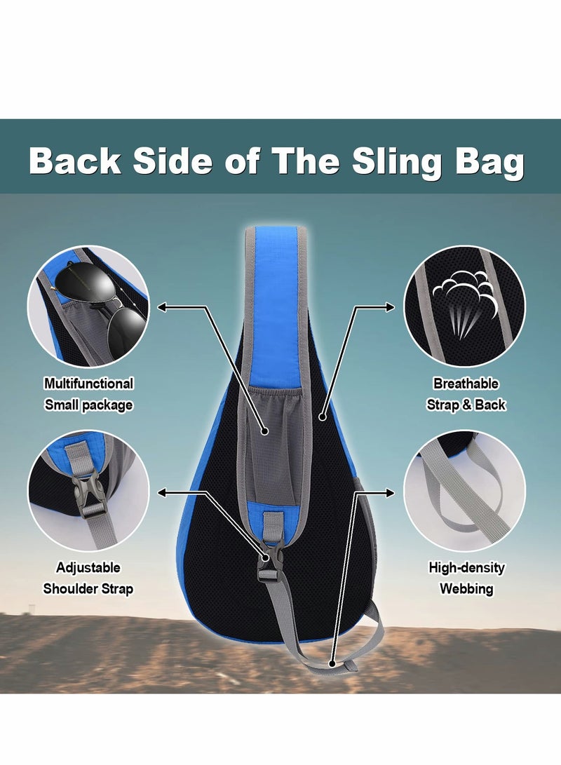 Versatile Sling Bag for Men & Women - Crossbody Backpack with Hidden Earphone Hole for Hiking & Daily Use