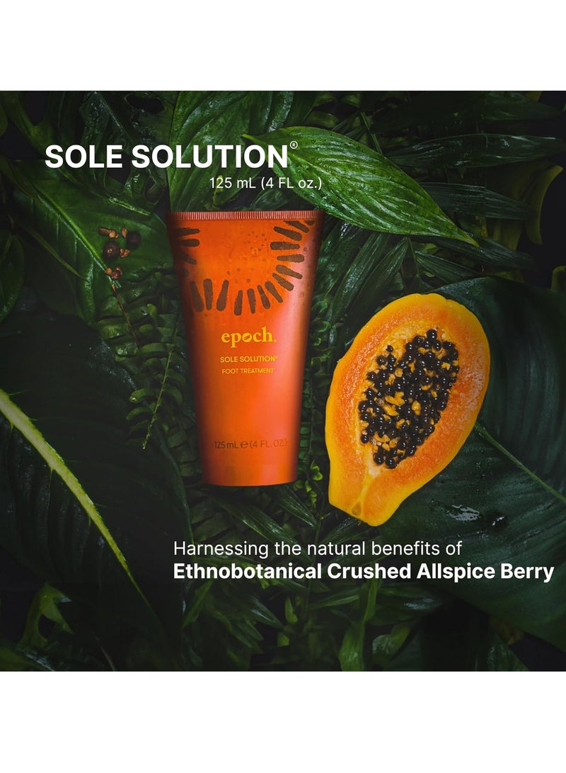 Nu Skin Epoch Sole Solution | Effective Foot Cream for Dry Cracked Heels and Feet | Foot Care with Urea Cream for Feet | Repair Foot Health | Moisturizer & Lotion for Clean Feet | 4 Fl Oz | 1 Pack