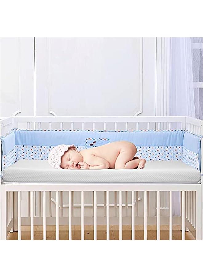 Cot Mattresses, 130 x 70 x 8cm Crib Mattress with Extra Thick Memory Foam & Removable Washable Cover, Breathable, Anti Allergenic and Water Resistant Toddler Bed Mattress