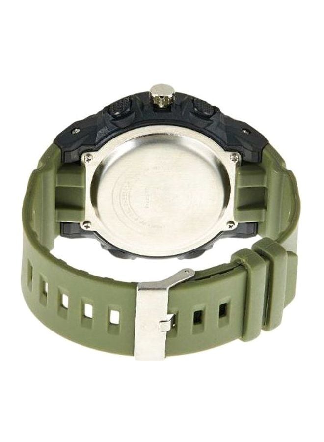 Astro Men's Watch, Digital Display and PU Strap - A9906-PPHB, Army Green Camo