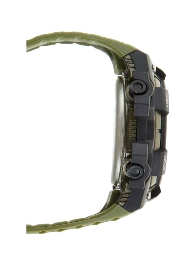 Astro Men's Watch, Digital Display and PU Strap - A9906-PPHB, Army Green Camo