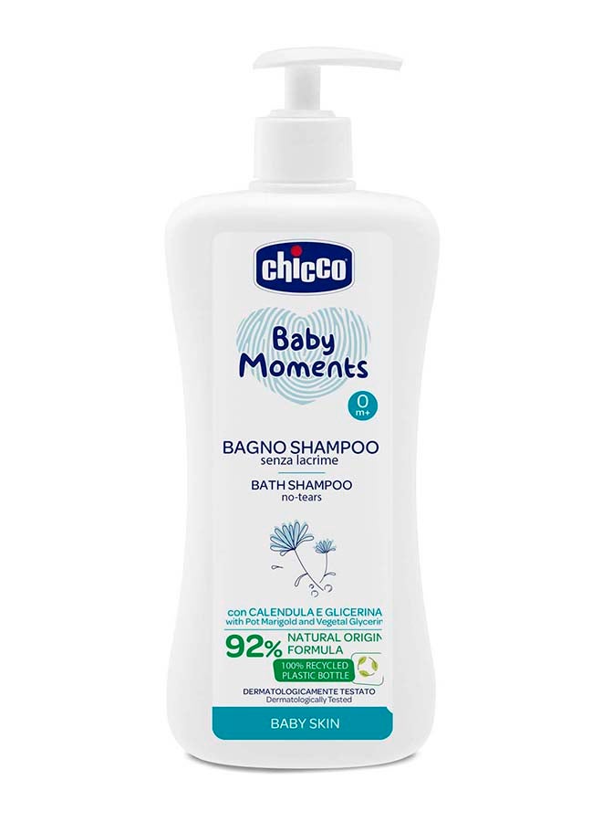 Baby Moments Bath Shampoo No-Tears For Baby Skin 0M+ 750Ml