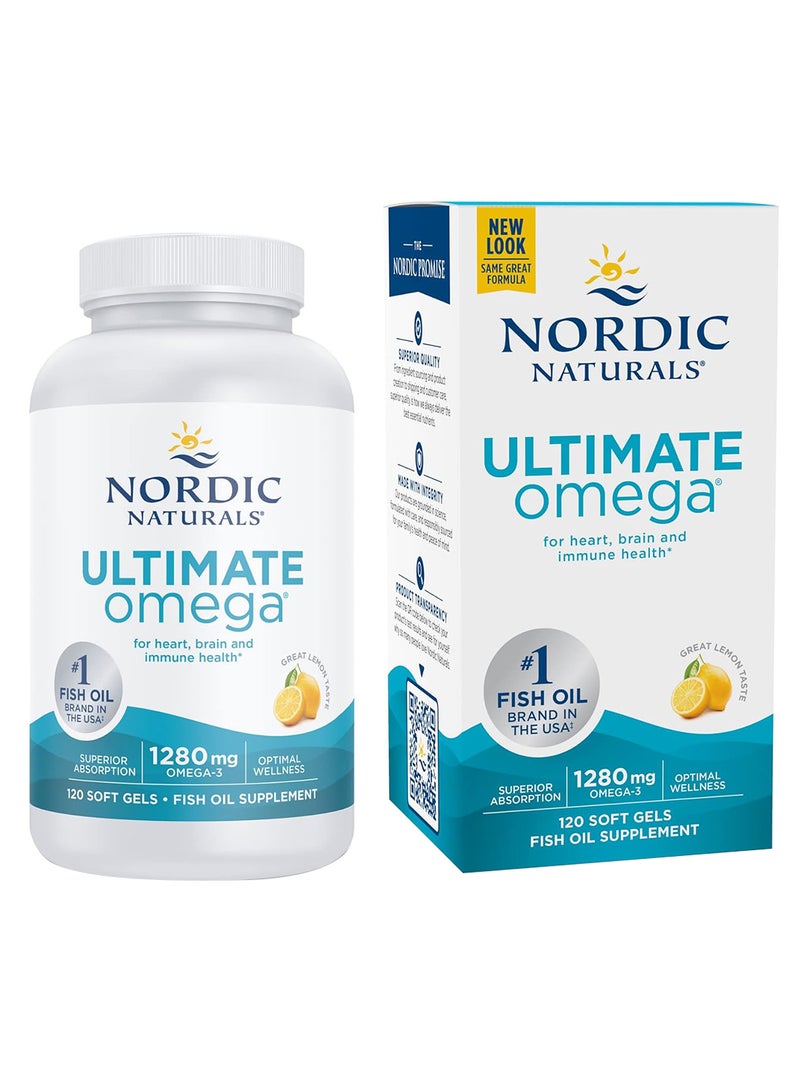 Ultimate Omega Lemon 1000 Mg 120 Soft Gels