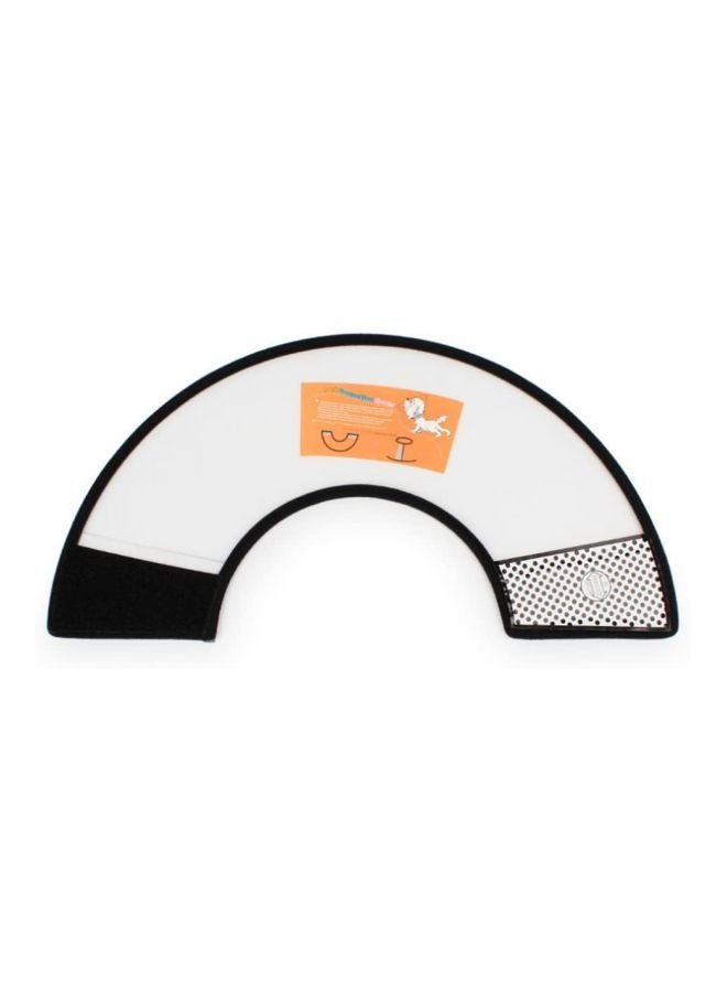 Anti-Biting Grooming Protective Wound Healing Cone Collar Cover Clear/Black