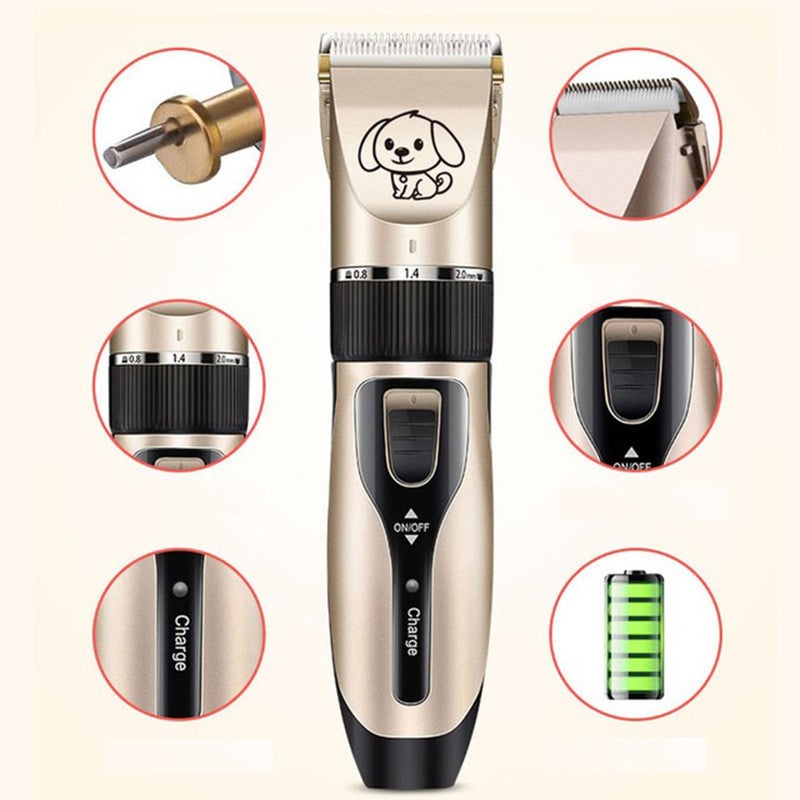 Pet Electric Hair Remover Trimmer Black/Gold