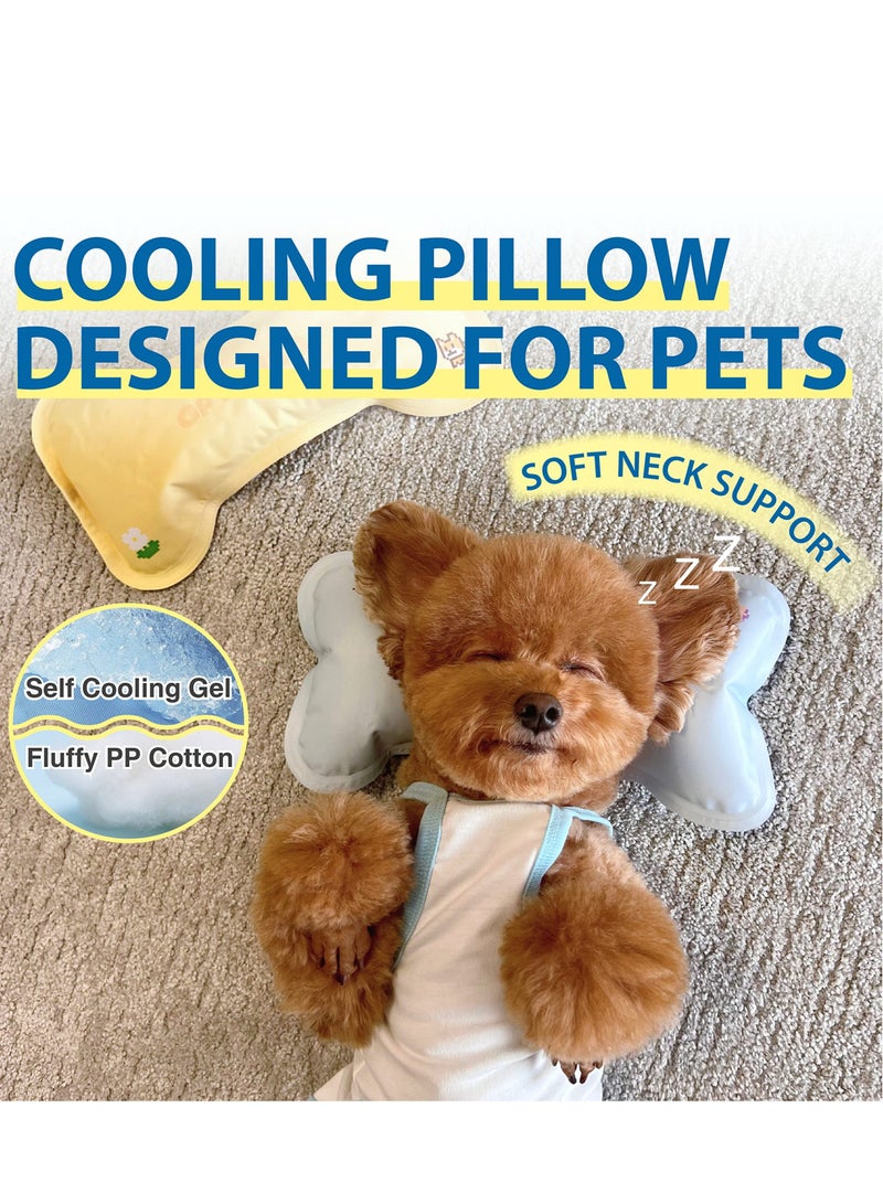 Cooling Pillow for Small to Medium Dogs and Cats,Versatile Solution for Dog Beds, Crates, and Kennels - Medium Size for Dogs and Cats Up to 45 lbs