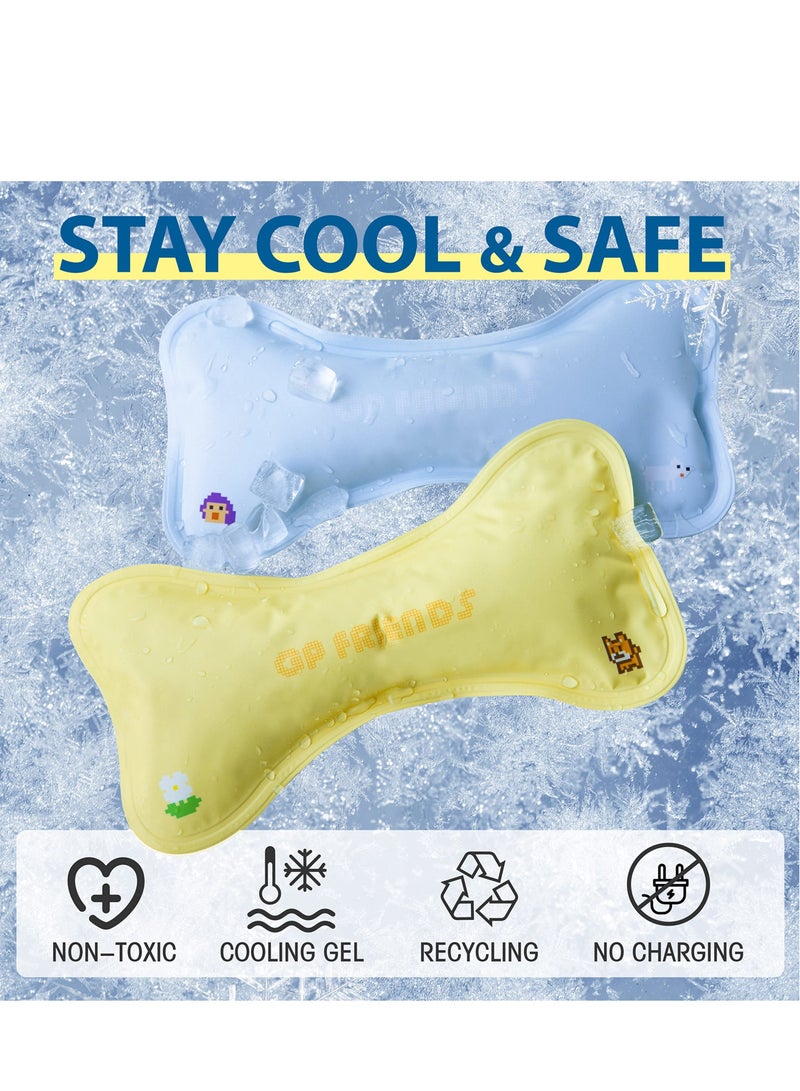 Cooling Pillow for Small to Medium Dogs and Cats,Versatile Solution for Dog Beds, Crates, and Kennels - Medium Size for Dogs and Cats Up to 45 lbs