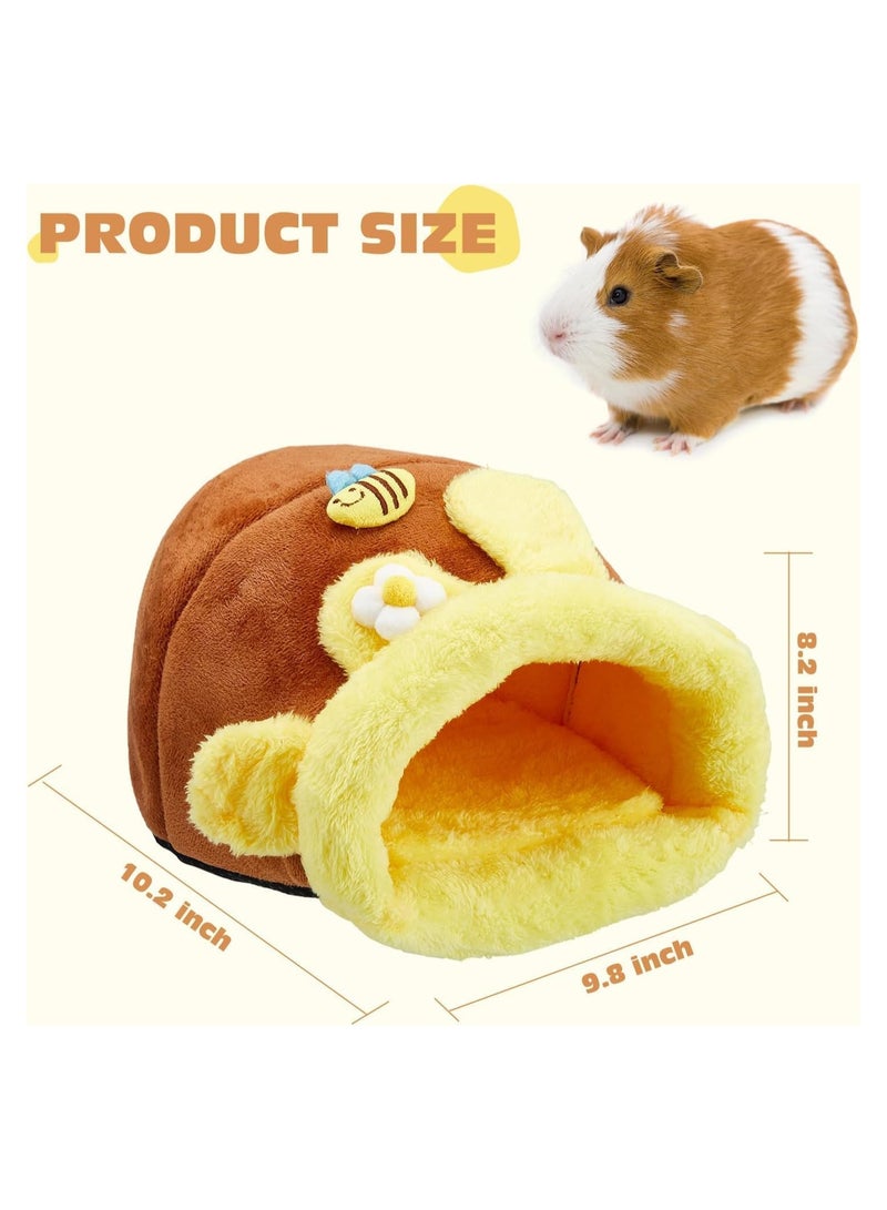 Hamster Bed Hideouts, Warm Small Animal Pet Beds, Hamster Bed House Accessories, for Small Pet Winter Sleeping Rat Hedgehog Chinchilla Ferret Hamster