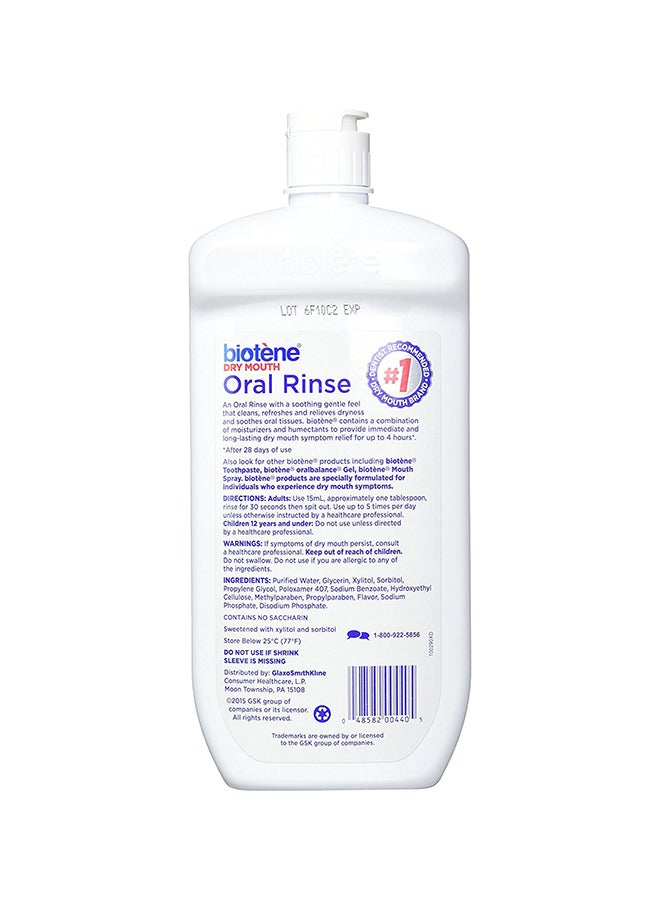 Fresh Mint Dry Mouth Oral Rinse White 1Liters