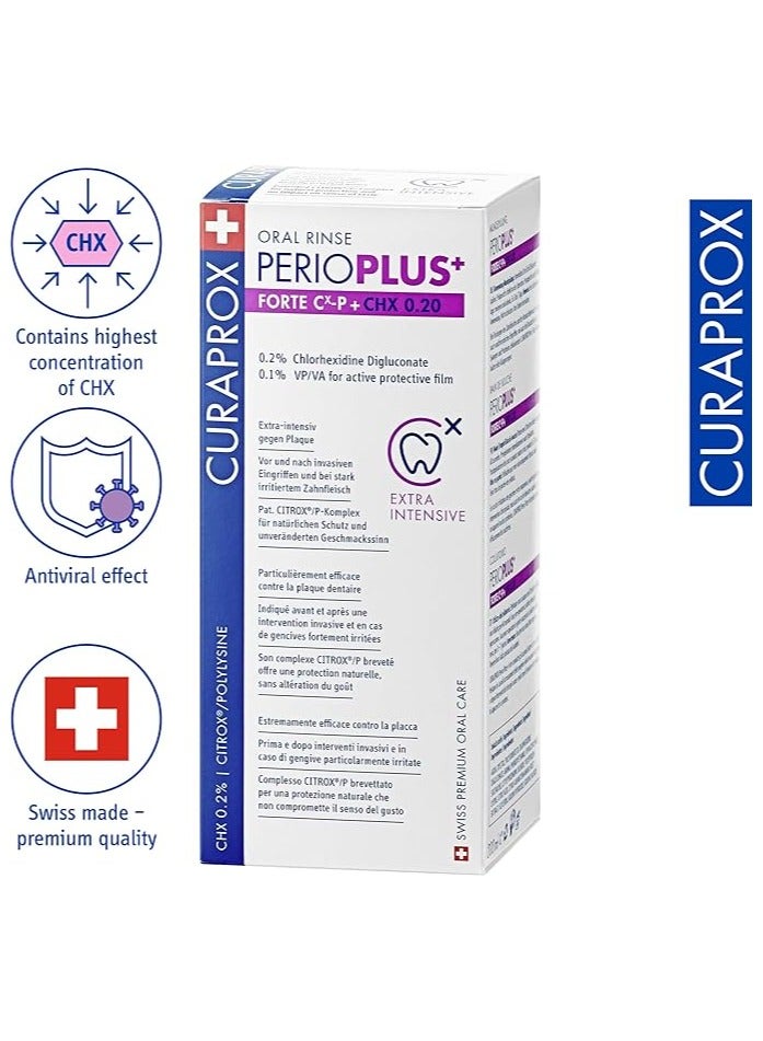 Curaprox Plus Forte CHX 0.20% Mouthwash, 200ml