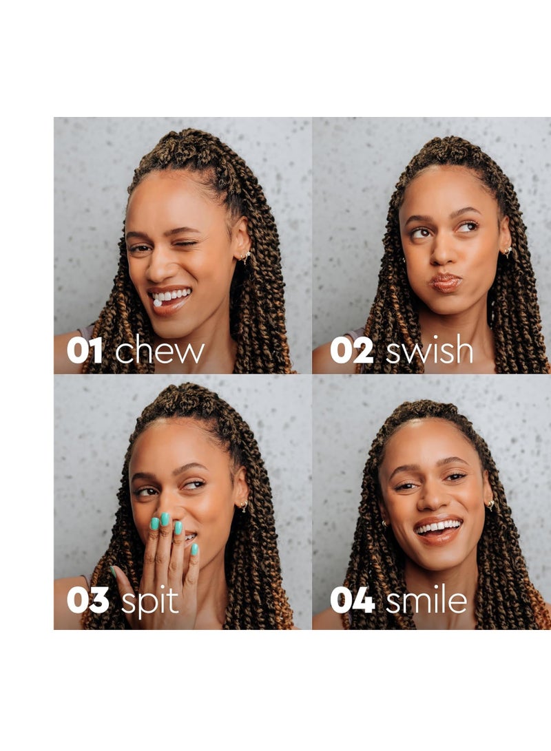 Boka Travel Size Mouthwash Tablets - Hydroxyapatite, Fluoride Free & Alcohol Free - Chewable Tablets to Freshen Breath, Kill Odor Quickly & Helps Remineralize Teeth - (90 Pcs, Mint)