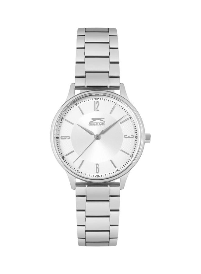 Slazenger Women's Quartz Movement Watch, Analog Display and Stainless Steel Strap - SL.9.6236.3.01, Silver