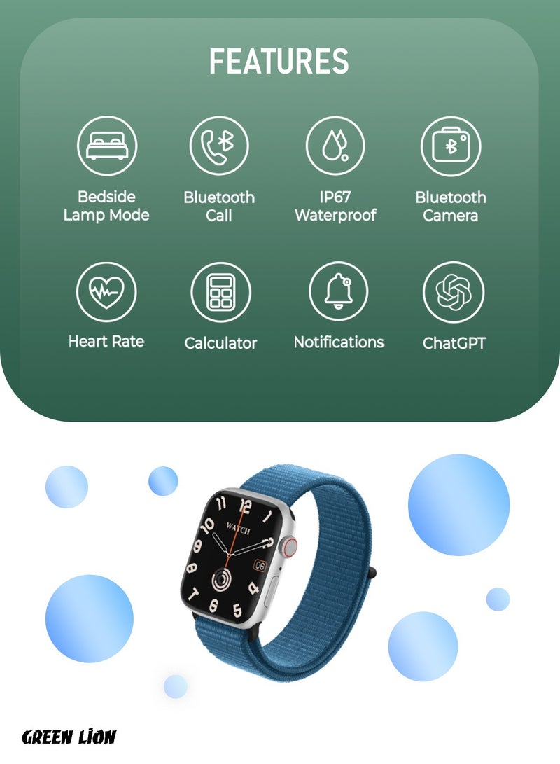 Active SE Smart Watch - Silver/Sky Blue