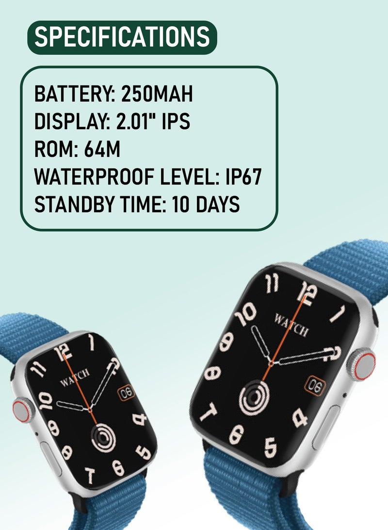 Active SE Smart Watch - Silver/Sky Blue