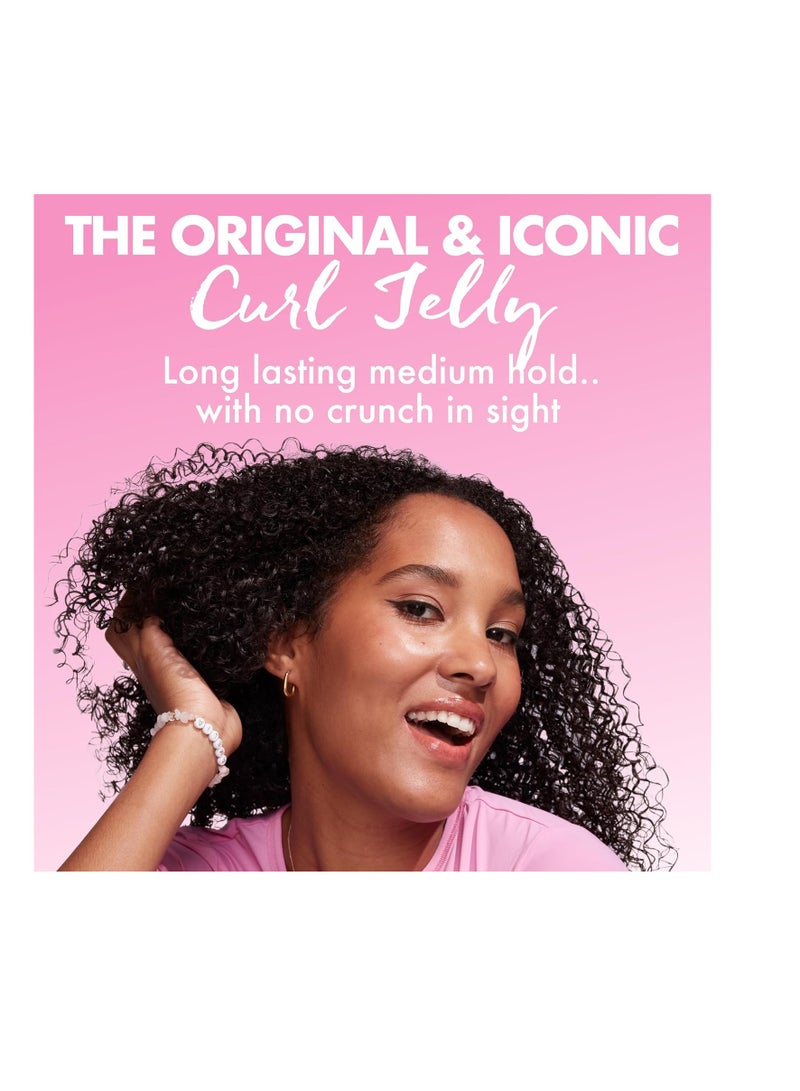 Umberto Giannini Curl Jelly Scrunching Jelly 200 ml - Frizz Solution Defining Hair Gel for 2a-4c Curly, Wavy, Coily Hair - Vegan & Cruelty-Free