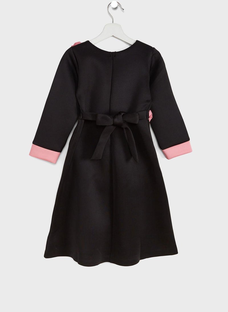 Ruffled A-Line Dress