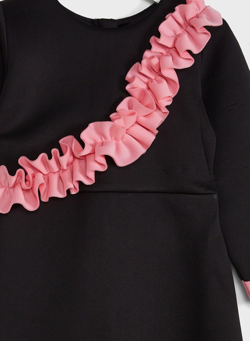 Ruffled A-Line Dress