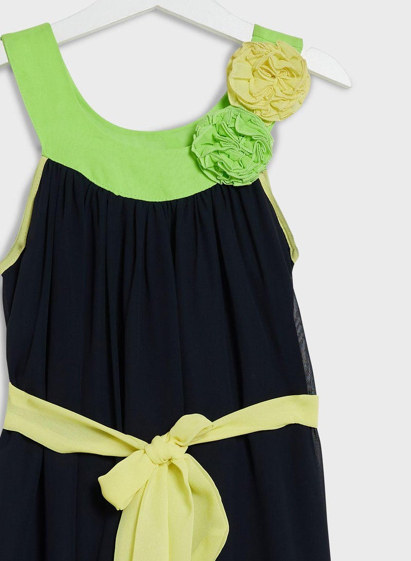 Floral Accent Dress