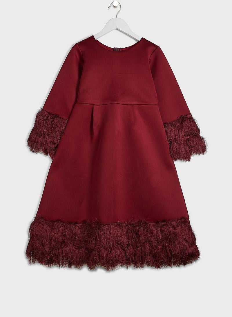 Fringed A-Line Dress