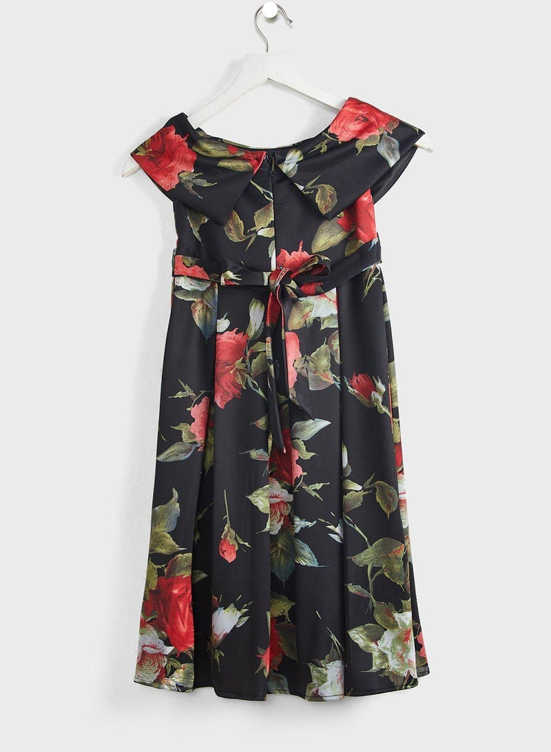 Kids Floral Print Dress