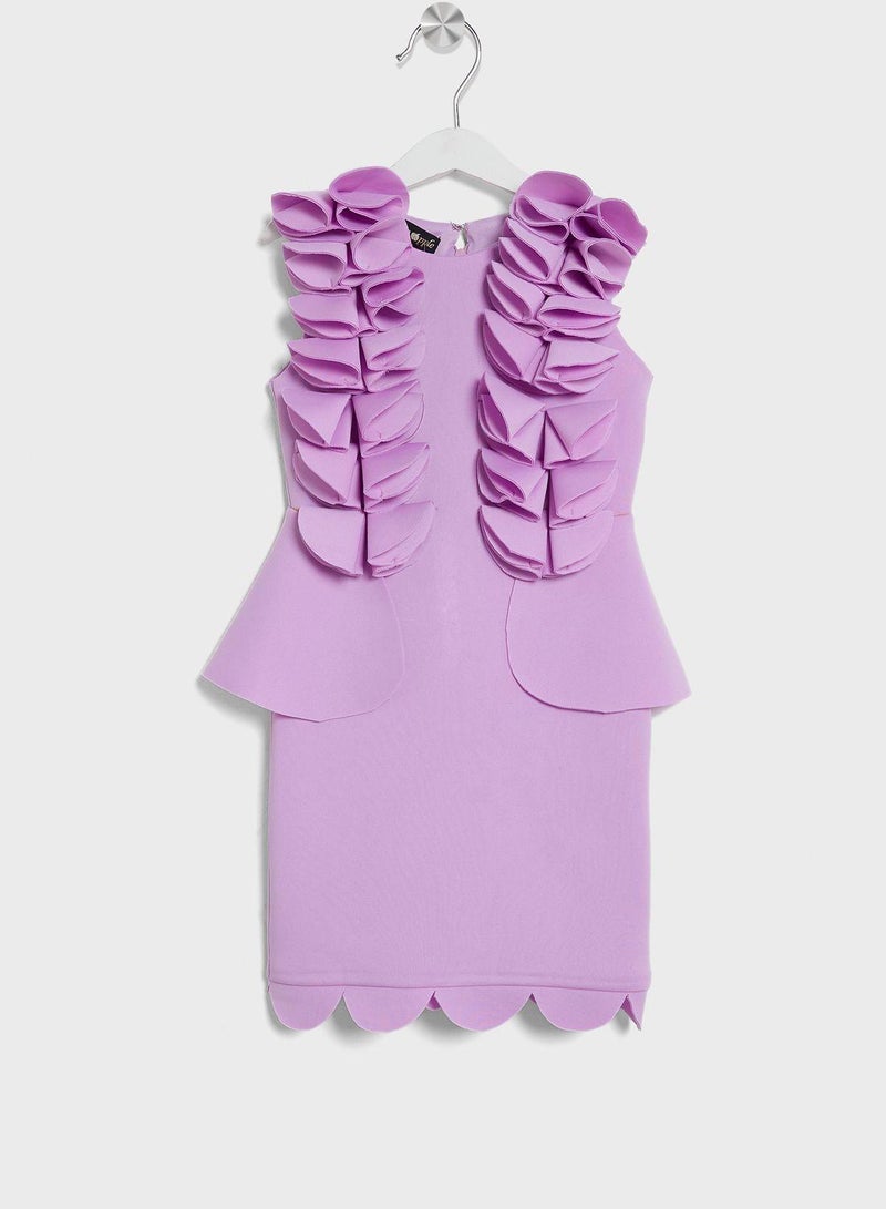 Kids Little Frill Design Dress