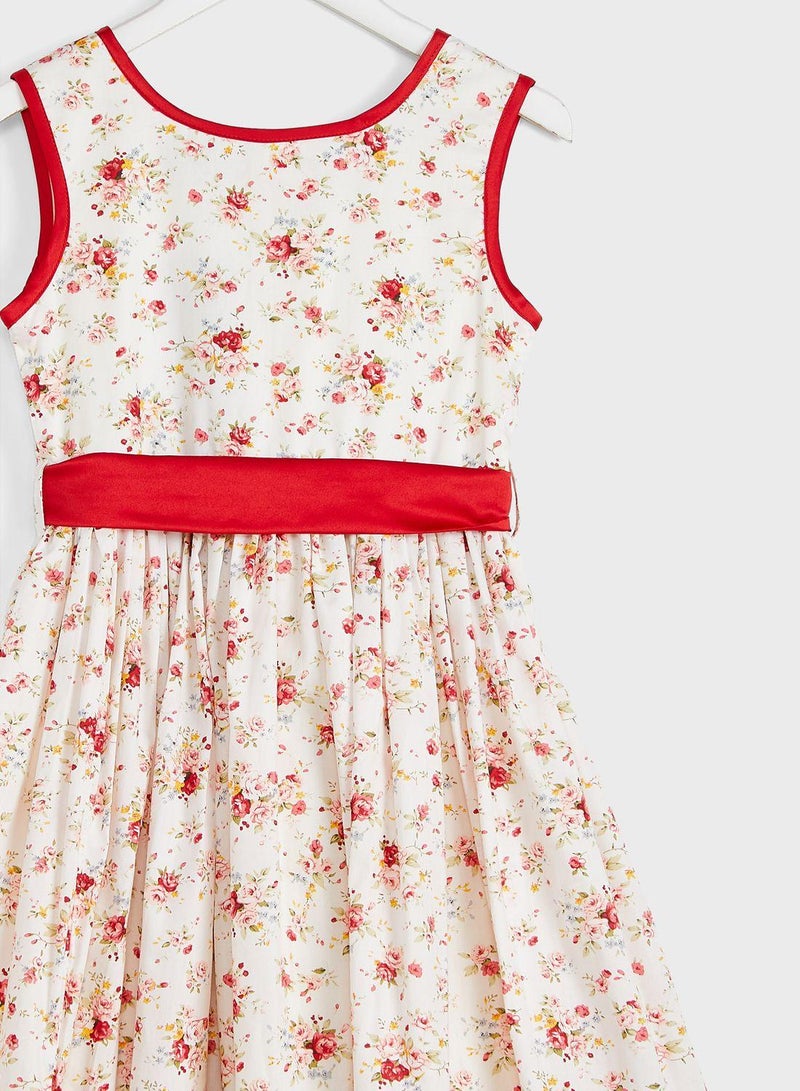 Kids Floral Print Dress