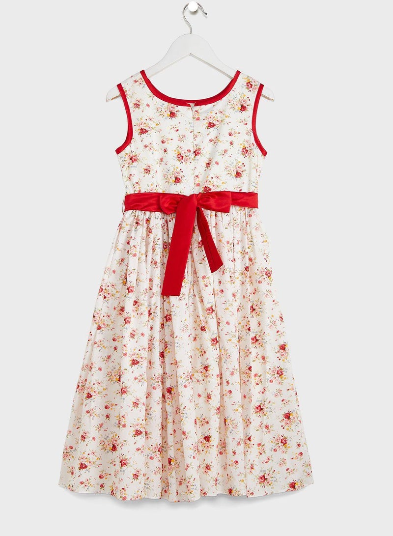 Kids Floral Print Dress