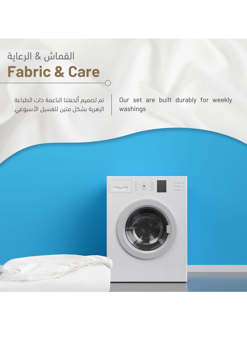 Bedding Fitted Sheet 2-Pcs Twin Size Solid Bed Sheet Set Fits(120x200CM) With Pillowcases And 30 CM Extra Deep Brushed Microfiber Bed Sheet,Mercury