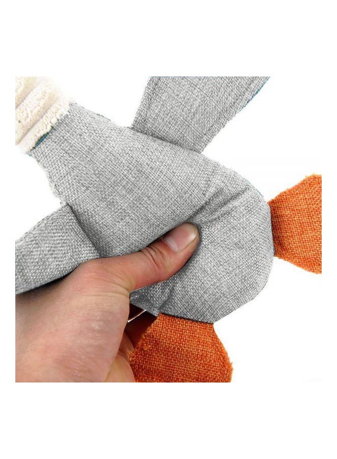 Chew Plush Toy Grey/White/Orange