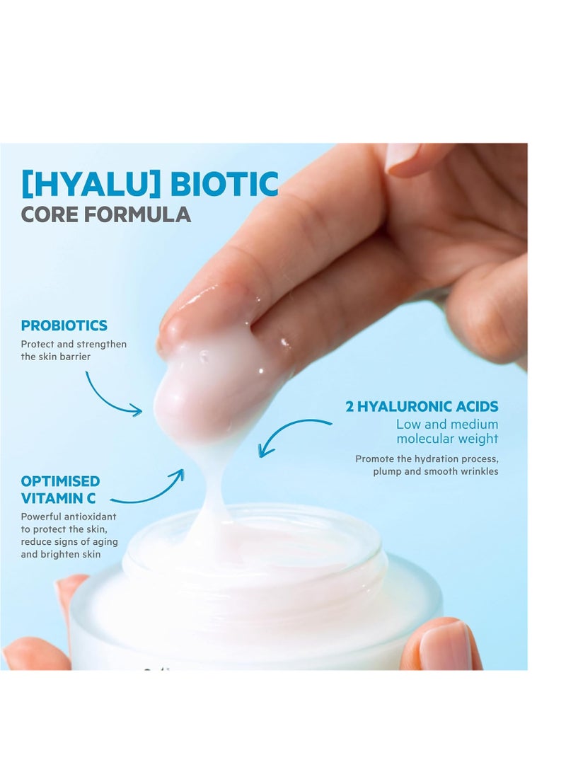 SVR HYALU Biotic Face Moisturizing Gel with Hyaluronic Acid, Probiotics and Stabilized Vitamin C for Dull, Dehydrated Sensitive Skin. 48hrs Hydration to Smooth the Appearance of Fine Lines, 1.7 fl.oz.