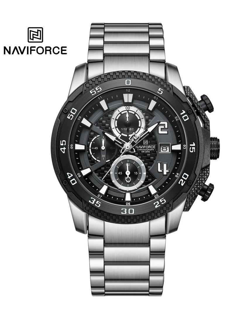 New Naviforce NF-8047S Men’s Wrist Watch, Stainless Steel Straps