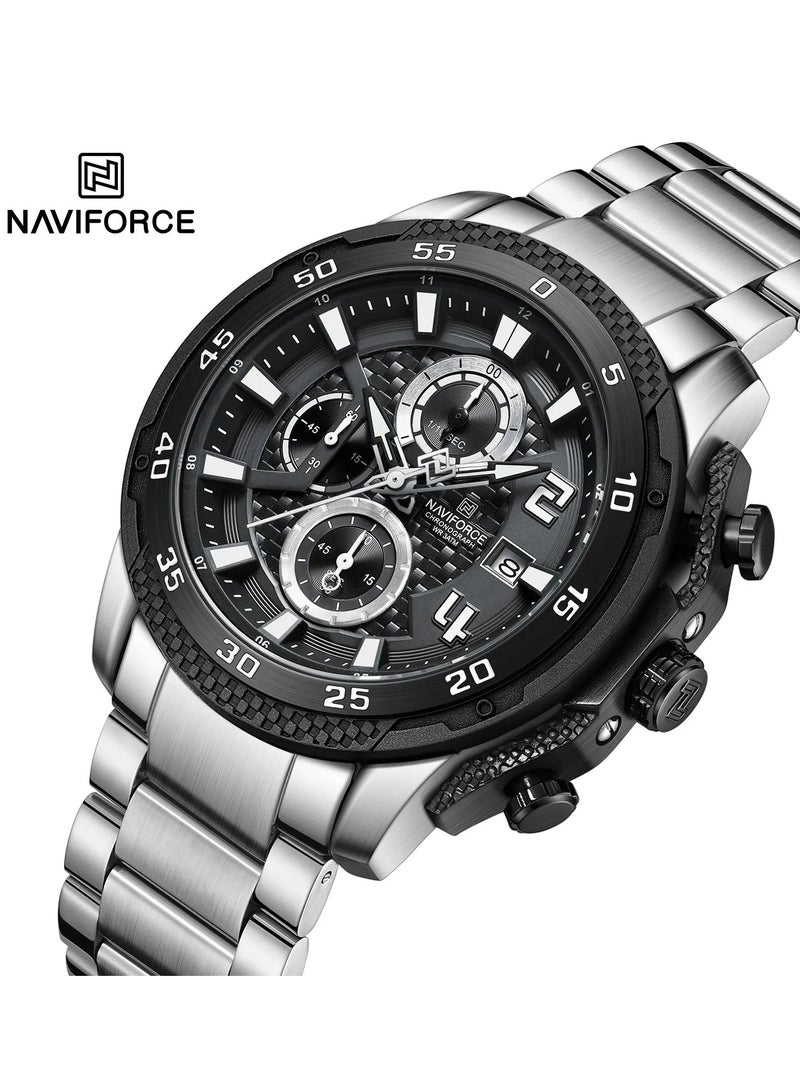 New Naviforce NF-8047S Men’s Wrist Watch, Stainless Steel Straps