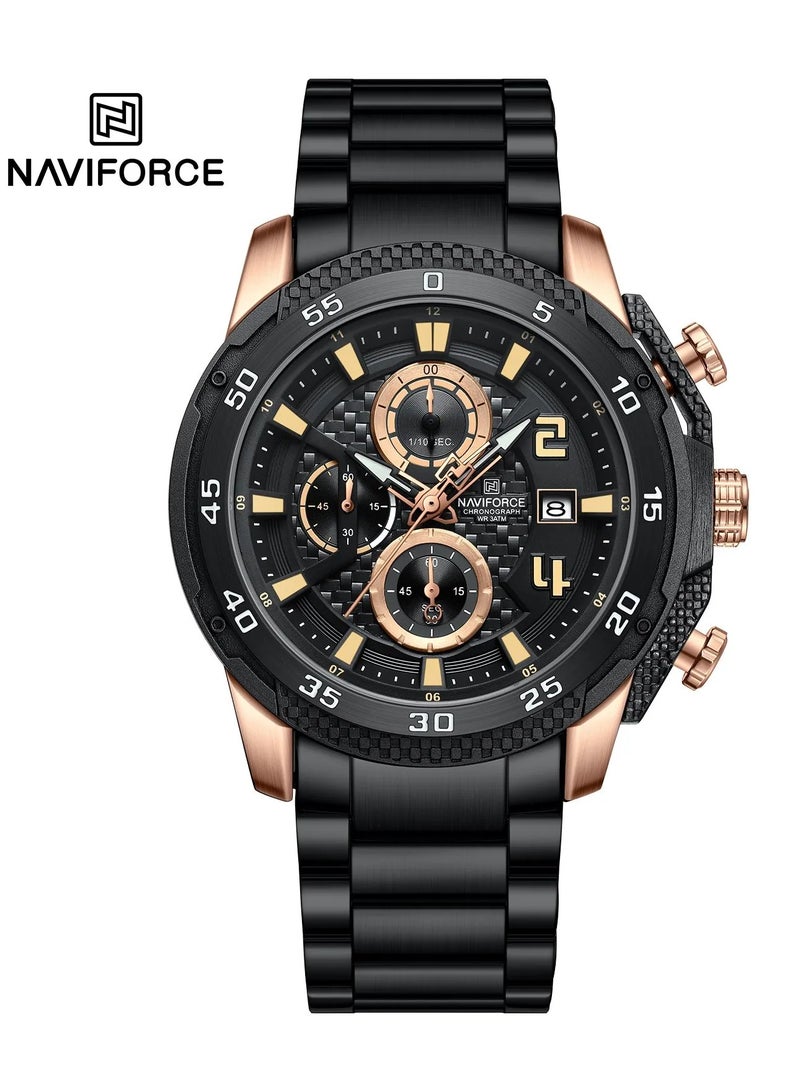 New Naviforce NF-8047S Men’s Wrist Watch, Stainless Steel Straps